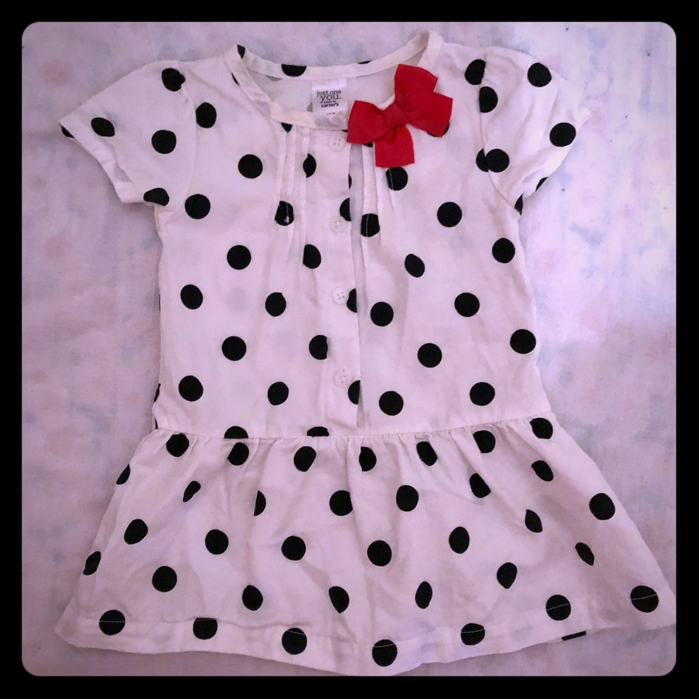 Carters Polka Dot Dress Size 6M